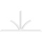 Ekena Millwork Richland Architectural Grade PVC Gable Bracket, 108"W x 54"H x 4"D x 4"F, 12/12 Pitch GBP108X54X0404RIC00 - alternate 4